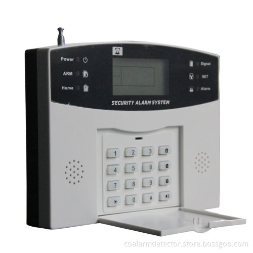 Remote Control Lcd Gsm Security Alarm System With Touch Keypad